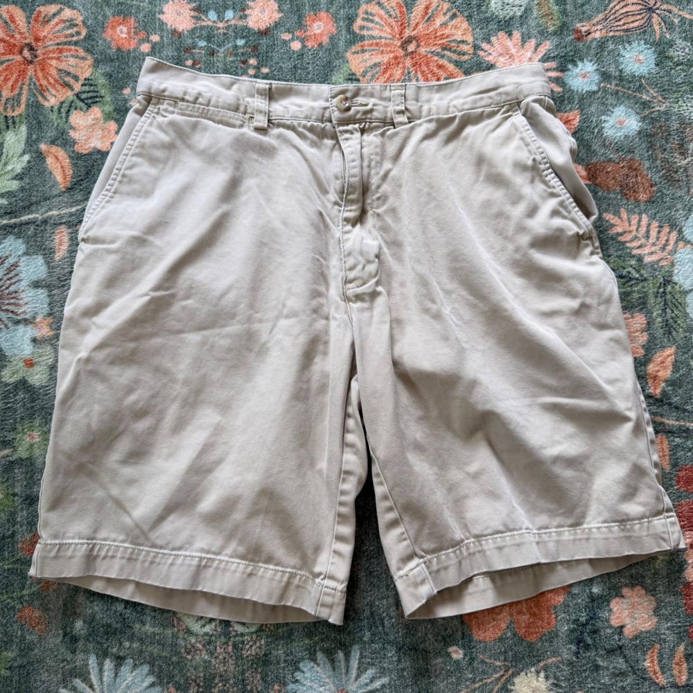 Polo Ralph Lauren Mens Prospect Short 31 Khaki Tan Cotton Classic Polo Chino 9in
